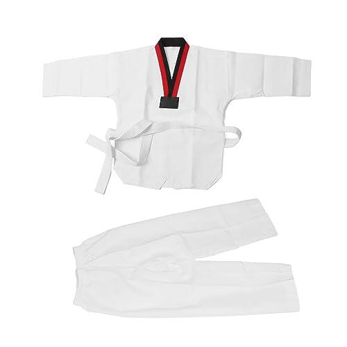TKD Trajes Ropa, Algodón de Uniforme de Karate Blanco para Niños para Competencia