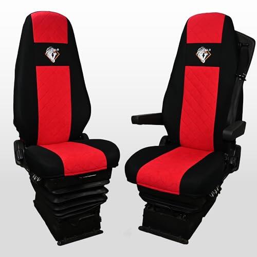 SABA Funda de Asiento para Volvo FH4 ​​​​, 1 Correa, Rojo