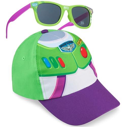 Disney Toy Story Buzz Lightyear Gorra y Gafas de Sol Niño 3-8 Años, Set Infantil, Protección UV400, Accesorios de Viaje, Regalo Niño Verano (Multi Buzz)