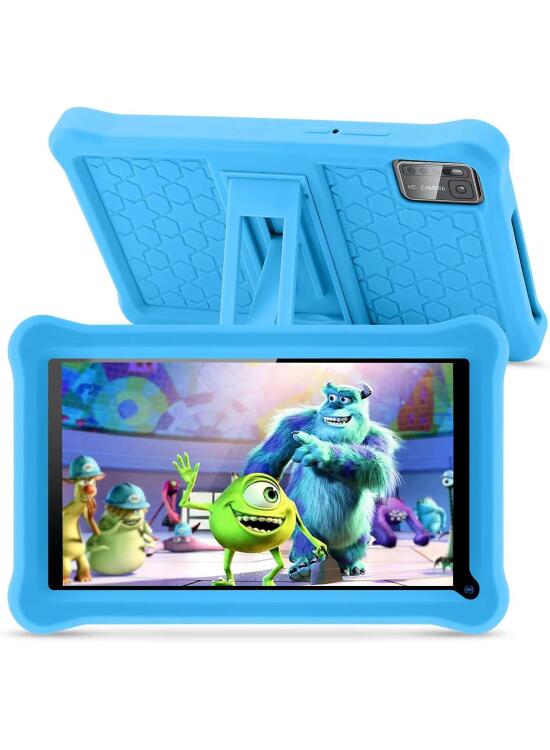 Tablet para Niños 7 Pulgadas, Tablet Android 13 con 8GB RAM 64GB ROM (mpliable 256 GB), Control Parental, Pantalla IPS HD, GMS Certified, WiFi, Tableta Niños Educativo con Funda de EVA (Azul)