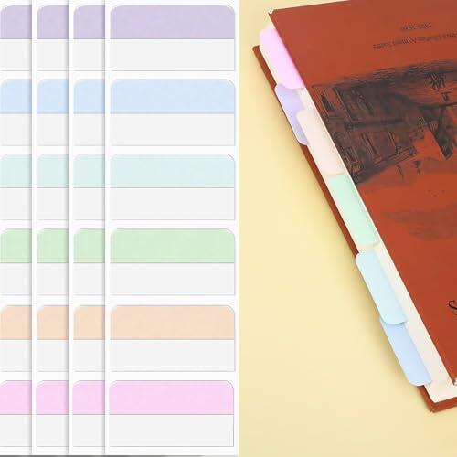 240 unidades de tarjetas de registro adhesivas, marcadores de página, autoadhesivos, notas adhesivas para marcar, notas adhesivas para escribir, notas adhesivas para oficina, documentos, libros