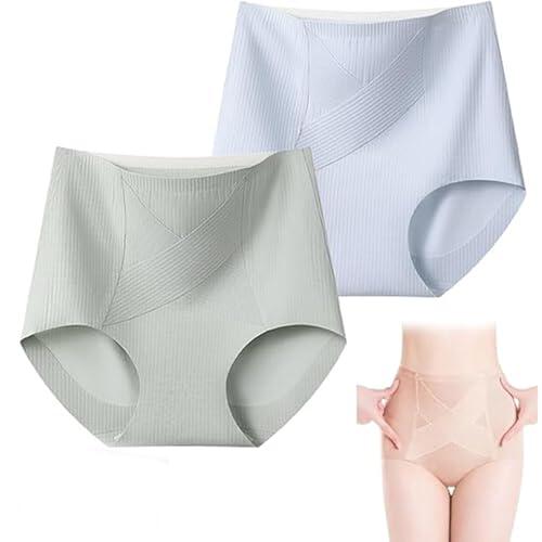 Genérico Braguitas Ciracla Lushybum, Braguitas Moldeadoras Premium, Confortables y Antifugas, Braguitas Moldeadoras de Cintura Alta sin Costuras para Mujer (2pcs-a,L)