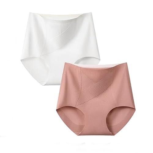 Genérico Braguitas Ciracla Lushybum, Braguitas Moldeadoras Premium, Confortables y Antifugas, Braguitas Moldeadoras de Cintura Alta sin Costuras para Mujer (2pcs-f,XXL)