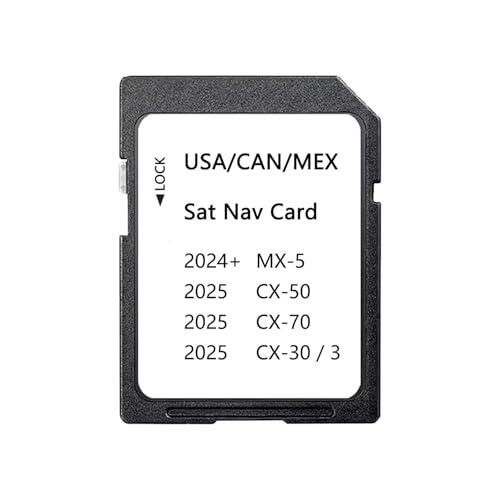 Tarjeta SD de navegación Mejorada con la última versión de mapas Compatible con 3 CX-30 CX-50 CX-70 MX-5 2024 2025 Estados Unidos/Canadá/México nuevos mapas