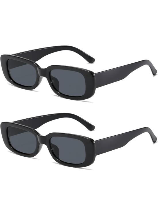 Análisis de Gafas de Sol de Estilo Rectangular Retro