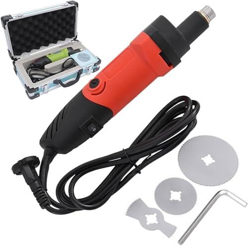 Sierra eléctrica for Yeso, 12500 RPM, 125 W, cortadora de Yeso ortopédica con 3 Cuchillas y 6 velocidades Ajustables. Herramienta for cirugía ortopédica Deportiva en hospitales y clínicas.(Red)