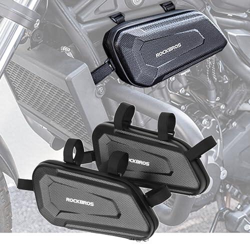 Bolsa lateral impermeable para motocicleta TOTHERIDER con carcasa dura de EVA en forma de triángulo, bolsa de almacenamiento para herramientas para Honda Rebel 1100 250 500 300 CMX1100 CMX250 CMX500