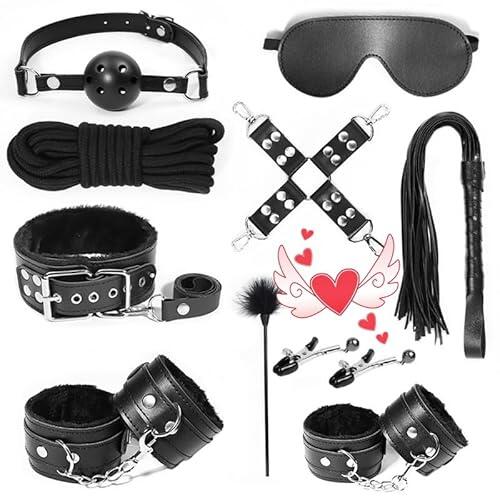 QiKKago Juego de 10 pulseras ajustables de nailon, con ropa para los ojos, juego de plumas para muñeca ajustable, par de regalo H5