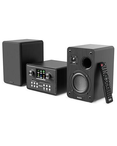 MAJORITY Homerton HiFi Equipo de Música con Bluetooth 5.3, Dab/Dab+ y FM