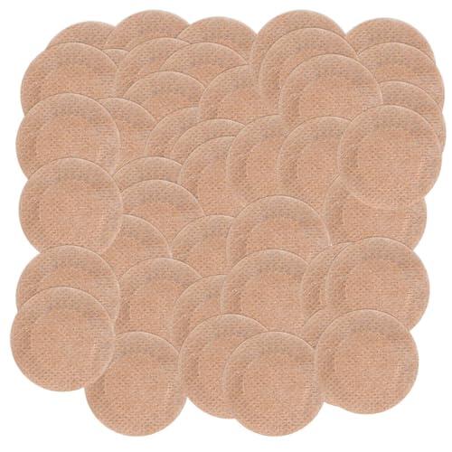 Genérico 100 Unidades Resistentes Sudor - Pezoneras Invisibles Hombre | Almohadillas Adhesivas Transpirables Gimnasio, Ejercicio, Fitness, Carreras, Deportes, Rendimiento Diario Cómodo