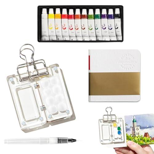 El kit de acuarelas portátil LIULINY: Creatividad sin límites sobre la marcha