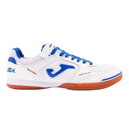 Joma Zapatillas de Fútbol Sala para Hombre, 39-46 Cómoda y Resistente con Piel con Mesh Transpirable - Suela de Caucho - Top Flex