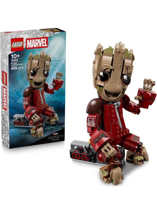 LEGO | Marvel Groot con Traje de Saqueador - Juguete de Superhéroes para Coleccionar - Decoración del Dormitorio - Regalo de Cumpleaños para Niños de 10+ Años y Fans de Guardianes de la Galaxia 76341