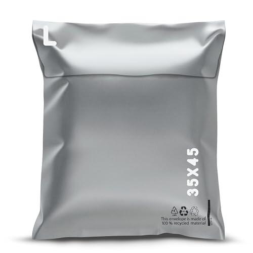 RAGO® Juego de 20 piezas Bolsas de Envío Plástico -L- 35x45 cm Sobres de envío autoadhesivos y opacos I Bolsas de plástico reutilizables para ropa I Embalaje transporte logística