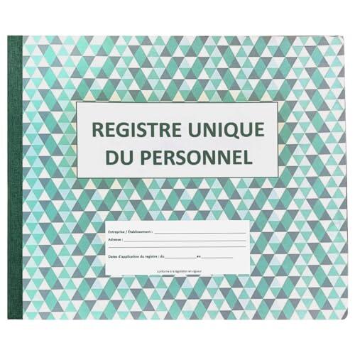 Registro Único de Personal (Registro de Personal) Edición 2025-2026 - Alta Capacidad +700 Empleados y Pasantes - Formato A4 Paisaje, 100% Cumple con el Código del Trabajo