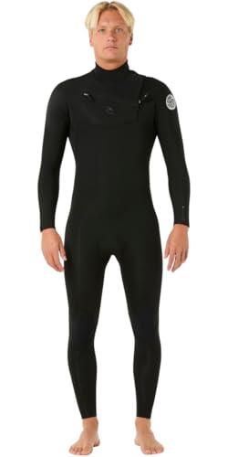 RIP CURL 2025 Hombres Dawn Patrol Pro 3/2mm Chest Zip Neopreno 16XMFS - Black