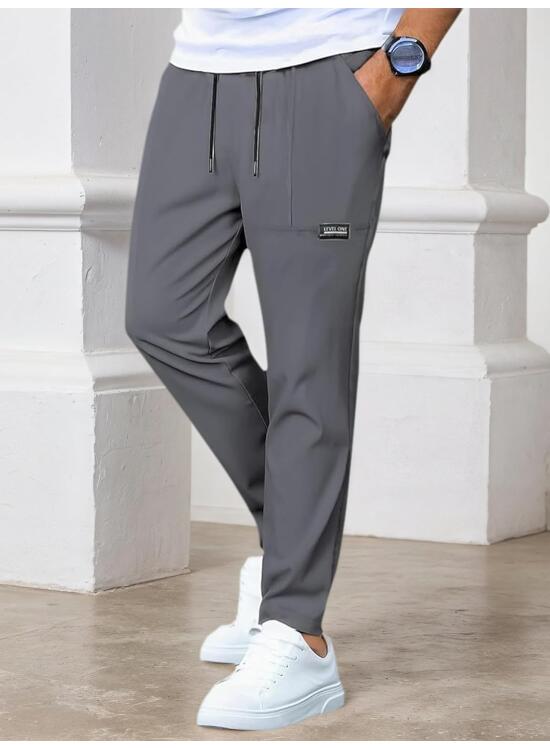 Pantalones deportivos para hombre, cintura elástica, transpirables, con bolsillos para correr