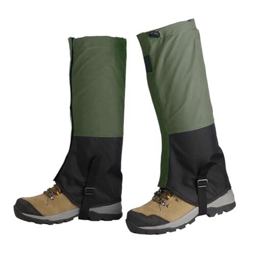 Shaersu Polainas Antiserpientes | Impermeables para Senderismo y Protección Contra Mordeduras | Protector Portátil Ajustable de Piernas Unisex | Escalada en Nieve, Trekking, Caza Invernal, Vadeo y