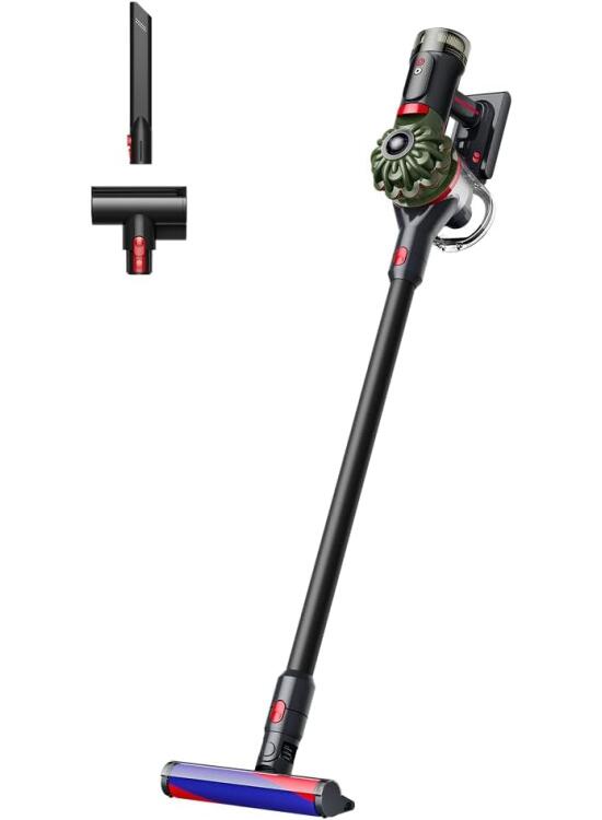 Dyson V8 Cyclone - Aspiradora sin Cable – 150 AW, 60 min de autonomía, Cepillo Motorbar con tecnología antienredos, Accesorio multifunción rinconera