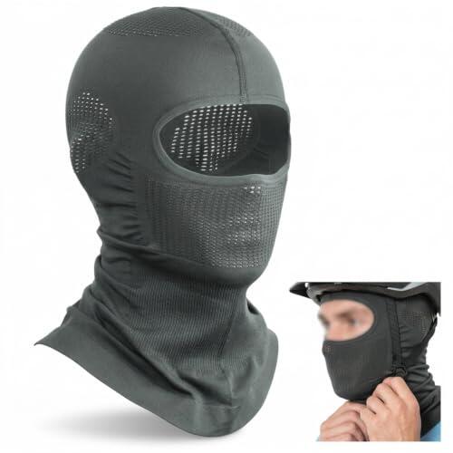 Máscara facial para ciclismo y exterior, transpirable, protección solar, cuello y cara en uno, forro interior para ciclismo, motociclismo y otras actividades al aire libre