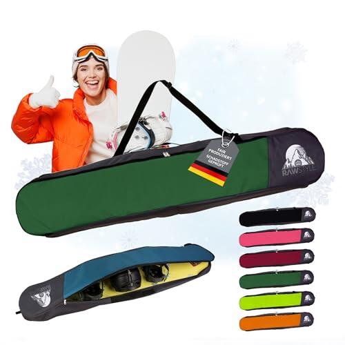 Rawstyle Bolsa para snowboard Bolsa de snowboard Boardbag Bolsa de snowboard Bolsa para snowboard Mochila Modelo 2 (verde oscuro (170 cm))