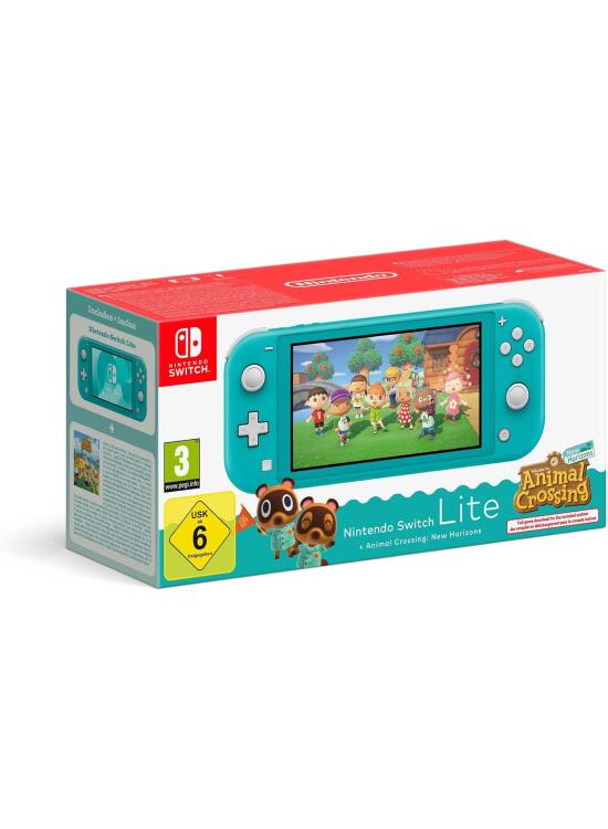 Nintendo Switch Lite Turquoise + Animal Crossing New Horizons