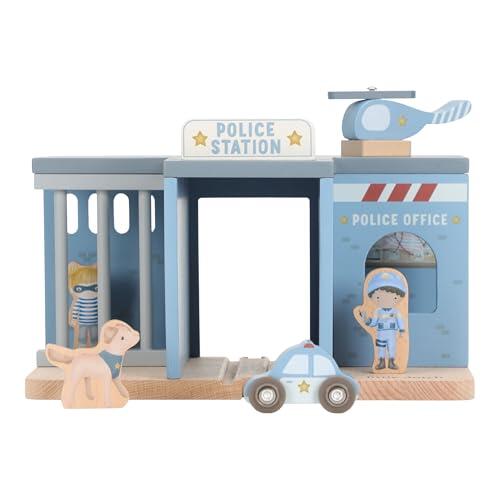 Estación de Policía de Madera Little Dutch: Creatividad y Diseño en Azul