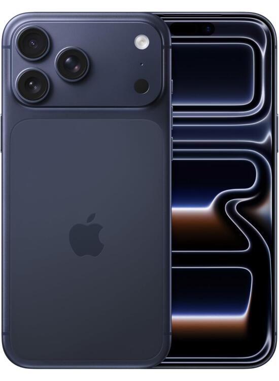 Apple iPhone 17 Pro MAX de 512 GB: Pantalla de 6,9 Pulgadas con Promotion, Chip A19 Pro, autonomía revolucionaria, Sistema de cámaras Pro Fusion con cámara Frontal Center Stage; Azul Intenso