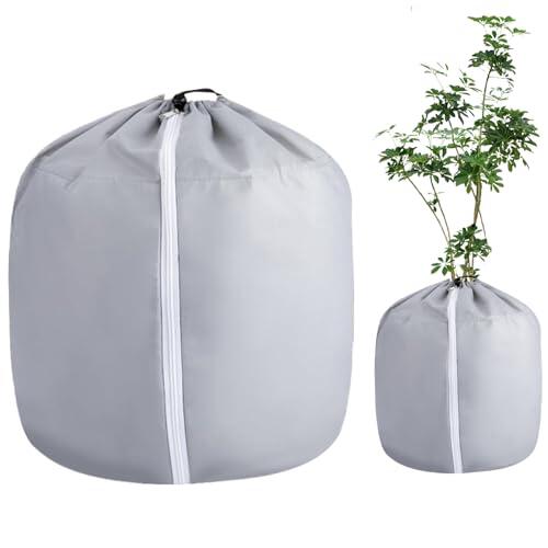 Protección Invernal para Plantas,Fundas de Plantas contra Heladas con Correas Ajustables - Reutilizable Impermeable Transpirable Aislamiento Para Árbol Rosa Maceta Jardín