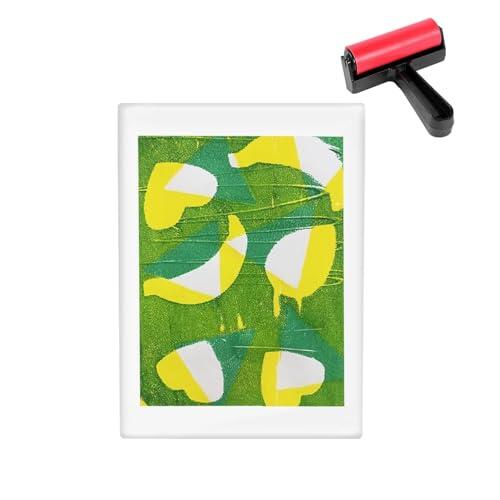 TAOZHUGONG Placa de impresión de gel, placa de impresión de gel de 8 x 10 pulgadas, placas de gel impermeables, placa de impresión reutilizable, placas de gel para artes y manualidades, diario