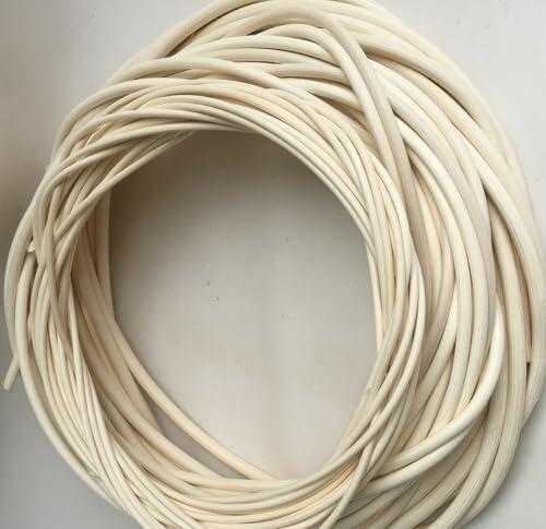 Ratan Natural por metros, Listón de Ratán Redondo – Ø 9 mm, 250 g, Ideal para Muebles, Cesto Cesta Mimbre Rollo Cinta de Mimbre Rejilla spline de Rattan para Manualidades y Reparación aprox. 9 m