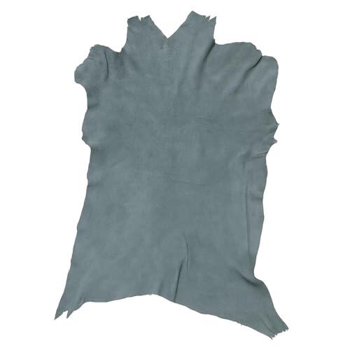 Provellus Piel de napa de cabra – 0,7 mm, muchos colores, suave, resistente a desgarros (gris)