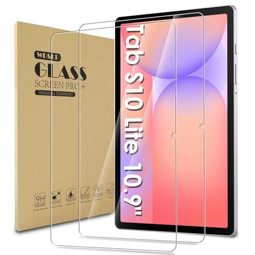 WD&CD 2 Pieces Screen Protector Compatible for Samsung Galaxy Tab S10 Lite Tempered Glass, 10.9'' 9H Hardness, High Definition, Tempered Glass Compatible with Galaxy Tab S10 Lite 10.9 Inches