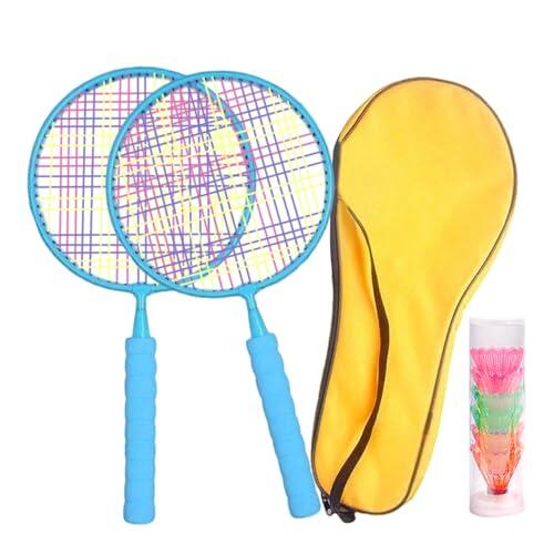 Qutalmi Raqueta de Bádminton | Set De Bádminton Infantil | Raqueta Portátil para Deportes 3-7 Años Juegos Exterior Playa Césped Equipo