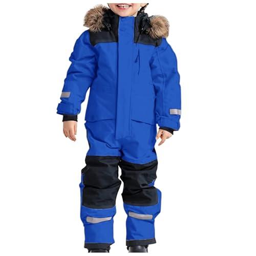 Traje de nieve 2025 Nuevo Traje de esquí térmico para niños varones, mono de esquí de invierno cálido, mono de nieve resistente al viento, traje de invierno con mono para barro desmontable, traje de