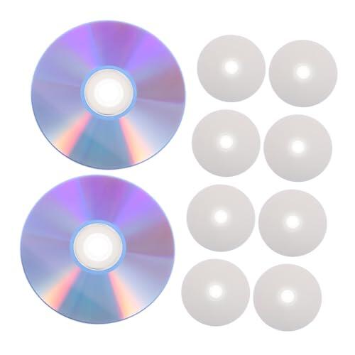 Mikinona 10 Discos DVD Grabables de Alta Capacidad para Almacenamiento y Grabación de Vídeos y Datos Material Plástico Resistente para Ordenador