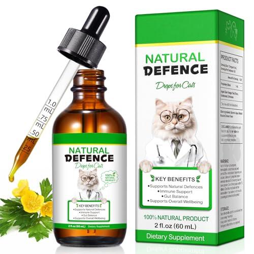 Antibióticos para gatos, antibióticos para gatos contra infecciones, apoyo al sistema inmunológico y alivio de alergias, multivitamínico para gatos (60 ml)