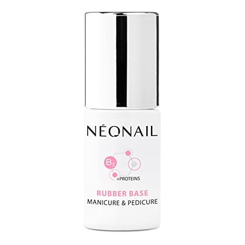 NÉONAIL Pintauñas Semipermanentes 7,2 ml - Base Coat Semipermanente - Rubber Base - Esmaltes Semipermanentes Para Uñas - Gel Uñas - Manicura - Base Esmalte - Gel UV LED
