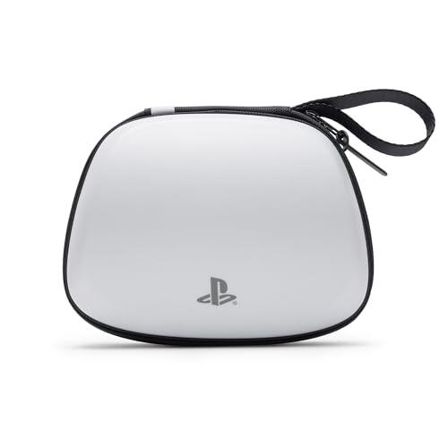 PowerA Funda Protectora para Mando inalámbrico DualSense - Blanco con Licencia Oficial, PlayStation 5, Almacenamiento Duradero, Cable de Carga, Estuche de Viaje y Funda de Transporte