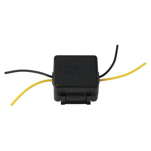 Be In Your Mind Filtro de ruido de alimentación de 12 V CC para coche, apto para navegación USB, altavoces MP3, sistema estéreo