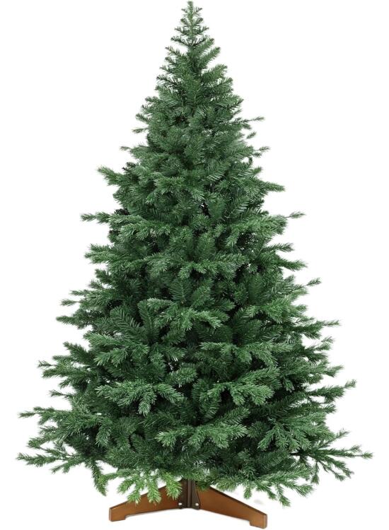 Árbol de Navidad | Árbol de Navidad Artificial de 150cm, 422 Puntas Mezcla Realista de PE y PVC Montaje Rápido Plegable Reutilizable, Abeto Realista con Estructura Metal y Base de Madera para Interior