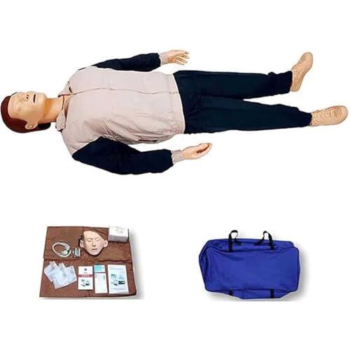 ELZEM Maniquí de Entrenamiento de Primeros Auxilios para RCP, maniquí de enseñanza de reanimación práctica para Entrenamiento de Primeros Auxilios
