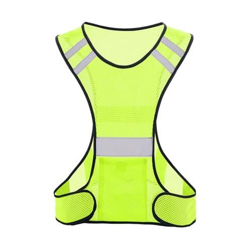 Pevlkawr Chaleco Reflectante Chaleco Fluorescente, Ligero, Transpirable Y Ajustable, Hombres Y Mujeres Se Visten Para Correr Y Montar En Bicicleta
