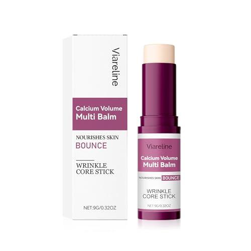Cemenrete Calcio Multi Bálsamo, Calcium Volume Multi Balm, Anti-Aging Skincare Stick, Wrinkle Core Stick, Colágeno, Colágeno, Vegano Cuidado de la Piel Cuidado de los Ojos para Ojos, Cuello y Cara (1
