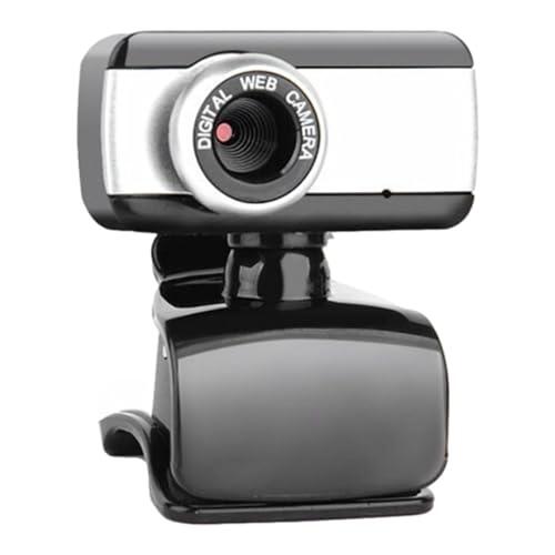 Nevalerra con micrófono – 5,5 x 4,5 x 3 cm, cámara giratoria USB de 360 grados 60 g para monitor de ordenador con | HD para ordenador portátil de escritorio | de entrada de vídeo y sonido para
