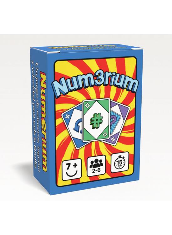 NUMERIUM - Juego de Cartas de Números, Estrategia y Reflejos - Diversión en Familia y Amigos - 110 Cartas - A Partir de 7 años - 2 a 6 Jugadores - 15 Minutos