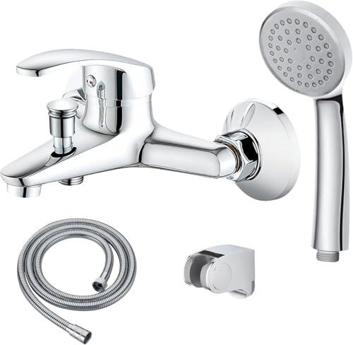 Grio de ducha - Grifo de bañera - conexiones universales - incluye componentes de montaje - montaje facil - monomando ducha - grifo bañera y ducha - grifo de ducha