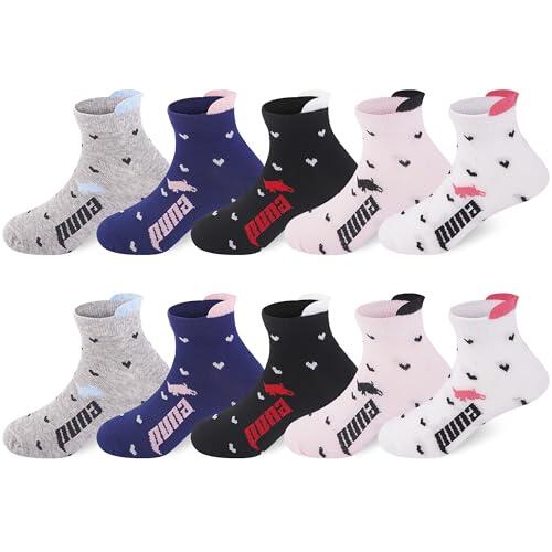 Libella Pack de 6 Calcetines Cortos para Niña Verano | Tobilleros de Algodón 100% | Calcetines Básicos, Transpirables y Cómodos para Niñas 2897 31/34