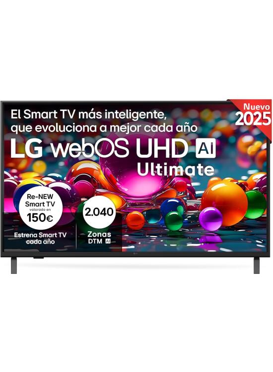 LG Smart TV UHD Ultimate AI 43UA75006LA – 43" (109 cm) 4K UHD, HDR10 Pro, webOS 25, α7 Gen8, Dolby Digital Plus, VRR, HDMI x3