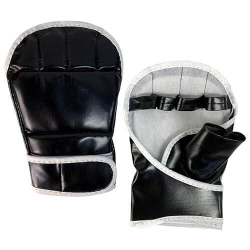 Guantes de Sparring de Medio Dedo: Palma Abierta Transpirable para Thai, Karate y | Experiencia de Entrenamiento Seguro, absorción de Impactos, Entrenamiento de Artes Marciales, sesiones de